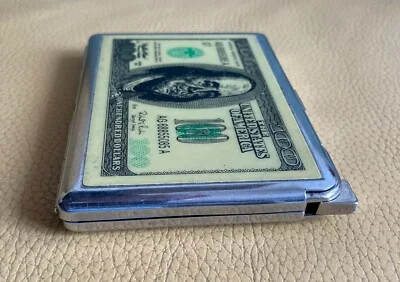 Metal Cigarette Case with Built-in Lighter, Wild Turkey