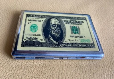 Metal Cigarette Case with Built-in Lighter, Wild Turkey