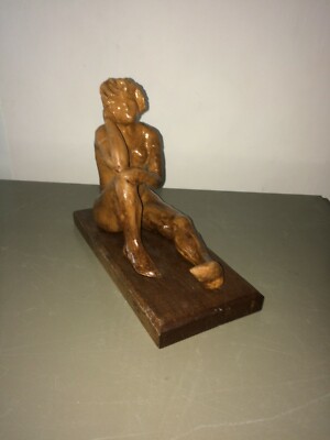 Scultura In Terracotta, Nudo Seduto, Firmata Gentilini