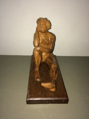 Scultura In Terracotta, Nudo Seduto, Firmata Gentilini