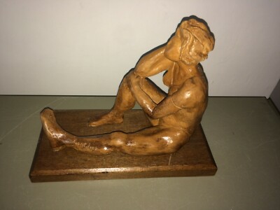 Scultura In Terracotta, Nudo Seduto, Firmata Gentilini
