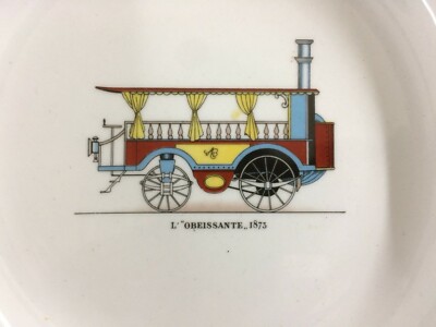 Locomozione: Antichi Mezzi Di Trasporto   Treni   Piatto Decorativo: L'Obéissante 1873