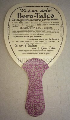 Igiene Della Pelle, Profumo, Borotalco Roberts: Ventaglio Pubblicitario d'Epoca