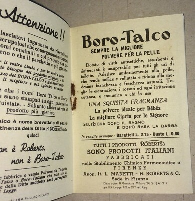 Igiene Pelle Profumo Borotalco Roberts   Favola Pubblicitaria   Hansel E Gretel   '900