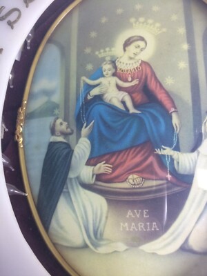 Arte Popolare Devozionale   Napoli   Pompei   Madonna Del Rosario   Quadro Luminoso