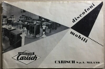 Musica, Dischi, Radiofonia: Mobili Discofoni. Catalogo Illustrato Carisch, Milano