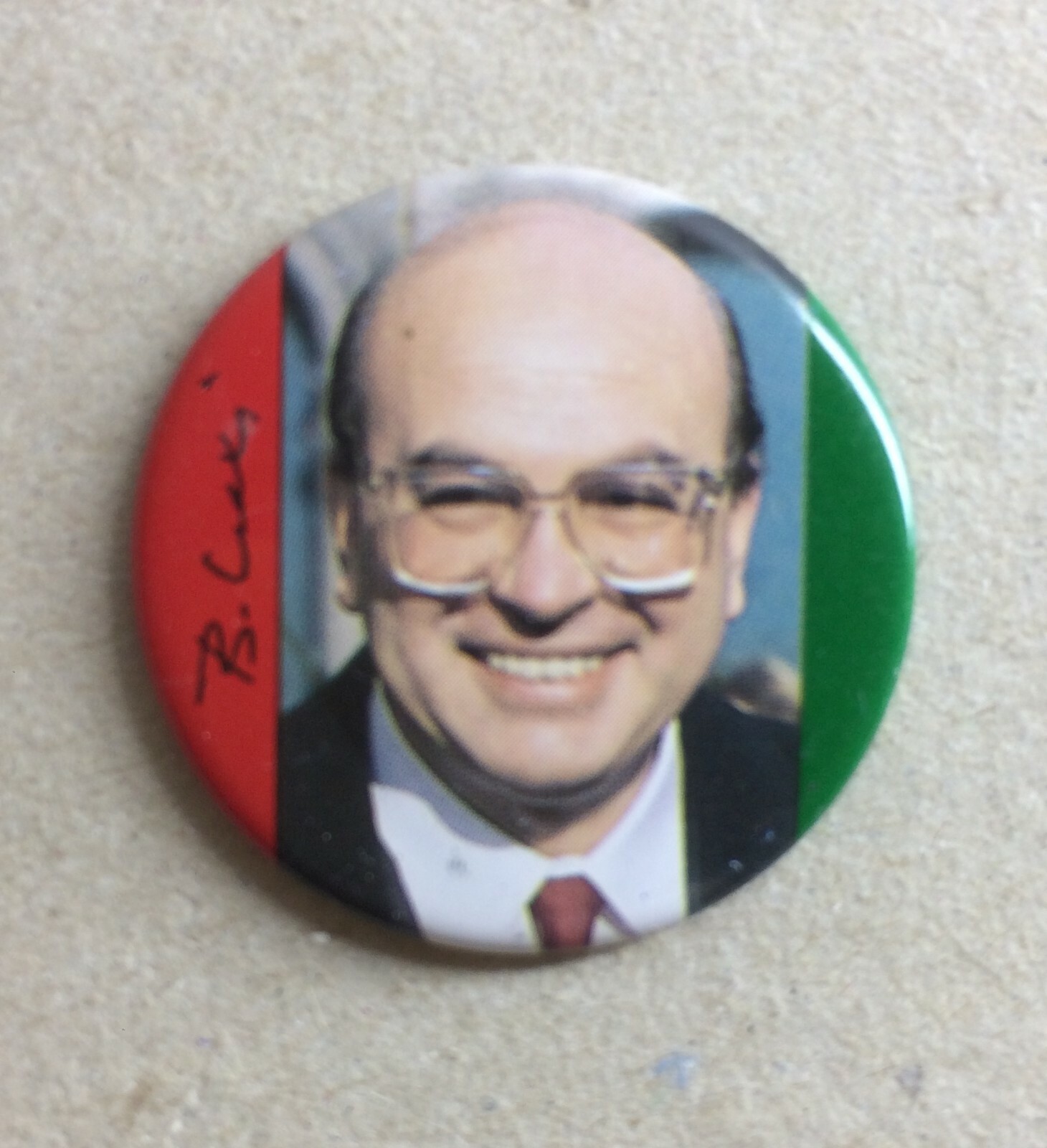 Bettino Craxi: Raro Distintivo Pubblicitario Del Partito Socialista Italiano