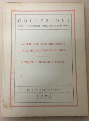 Catalogo d'Asta Numismatica: Monete Dell'Italia Meridionale, Sicilia E Papato, 1952
