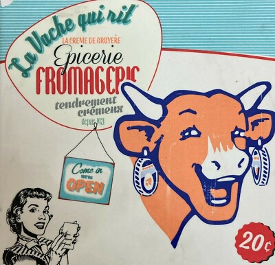 Caseificio Latte Formaggio Gruyere 'La Vache Qui Rit', Ceramica Pubblicitaria Con Mucca