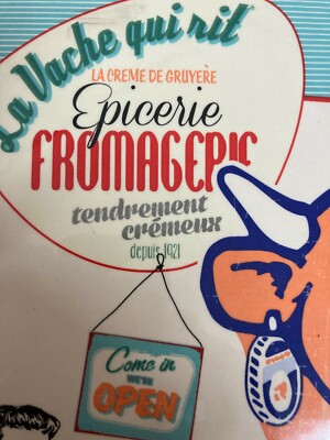 Caseificio Latte Formaggio Gruyere 'La Vache Qui Rit', Ceramica Pubblicitaria Con Mucca