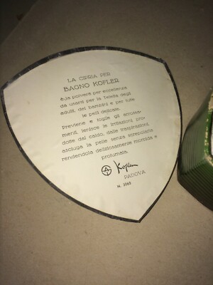 Scatola Pubblicitaria Cipria Per Bagno Kofler, Padova