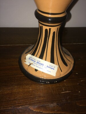 Distillerie Brams Bologna   Bottiglia Pubblicitaria In Ceramica   Motivi Neoclassici