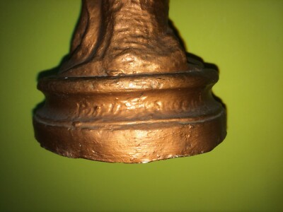 Giocoliera Orientale: Scultura Decorativa In Gesso Ramato, Stile Liberty