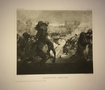 Distruzione Di Gerico, Veduta Artistica   Felix Baumhauer, Bruckmann, 1911