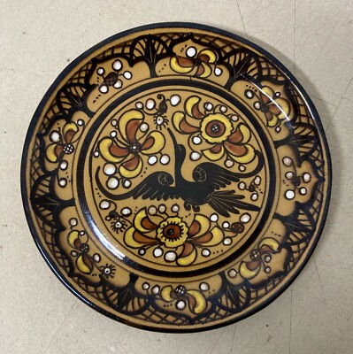 Albisola, Artistica Ceramica, Piatto Da Collezione Mga Mazzotti, Decorativo Con Uccello