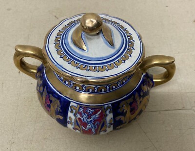 Ceramica Da Collezione Araldica: Maioliche Deruta Con Draghi Alati