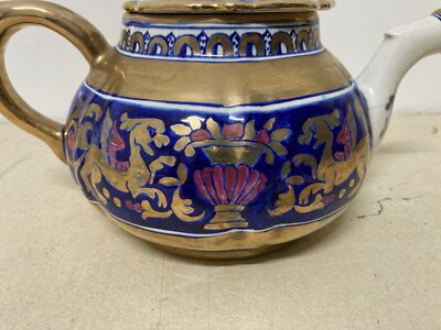 Ceramica Da Collezione   Maioliche Deruta   Draghi Alati   Caffettiera Teiera   Dorature
