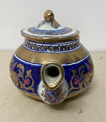 Ceramica Da Collezione   Maioliche Deruta   Draghi Alati   Caffettiera Teiera   Dorature
