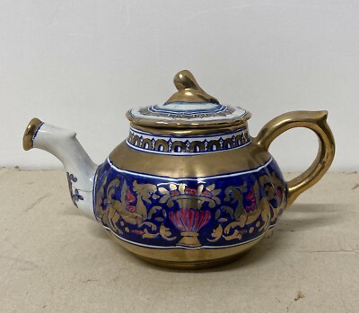 Ceramica Da Collezione   Maioliche Deruta   Draghi Alati   Caffettiera Teiera   Dorature