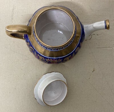 Ceramica Da Collezione   Maioliche Deruta   Draghi Alati   Caffettiera Teiera   Dorature