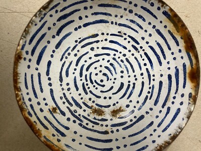 Artistico Soprammobile In Latta Porcellanata Laurana