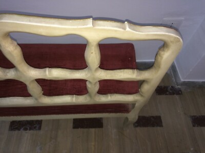Decorativo Complemento d'Arredo: Panca Laccata E Dorata In Stile Veneziano