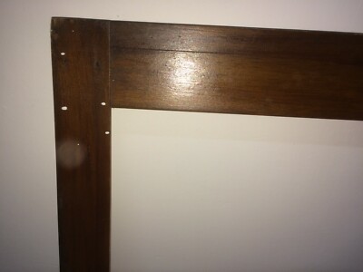 Cornice d'Epoca Art Déco In Legno Tinto Noce (circa 1920 1930)