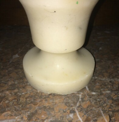 Soprammobile Decorativo In Marmo O Alabastro, Vaso Portafiori Art Déco, Metà '900