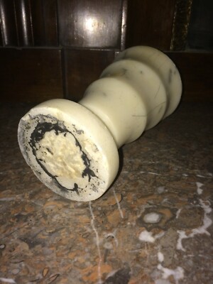 Soprammobile Decorativo In Marmo O Alabastro, Vaso Portafiori Art Déco, Metà '900