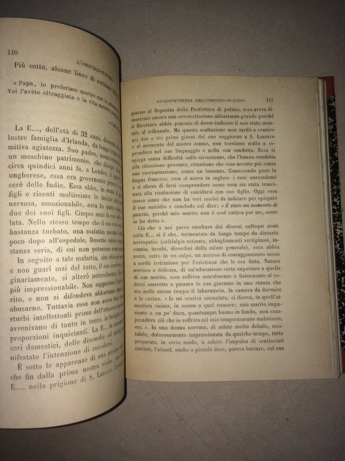 Enrico Ferri, L'Omicidio Suicidio: Responsabilità Giuridica (Torino, 1895)