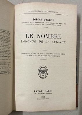 Scienza, Matematica E Numerologia: Tobias Dantzig, Le Nombre (1931)