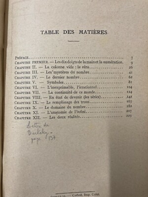 Scienza, Matematica E Numerologia: Tobias Dantzig, Le Nombre (1931)