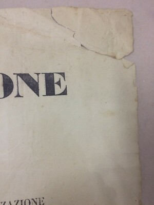 Araldica, Nobiltà Romana, Antico Manifesto: Notificazione Carta Moneta E Numismatica