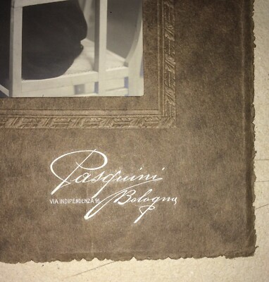 Bologna, Studio Fotografico Pasquini. Foto d'Epoca Da Collezione, Ritratto Di Donna