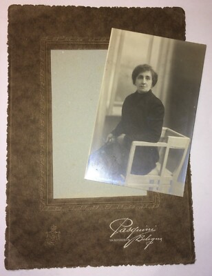 Bologna, Studio Fotografico Pasquini. Foto d'Epoca Da Collezione, Ritratto Di Donna