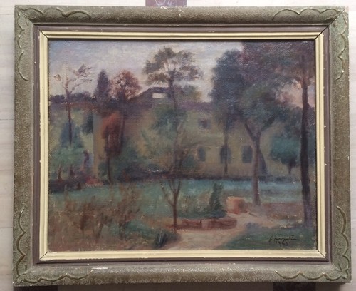 Giuseppe Tempestini, Paesaggio Toscano, Olio Su Tela (1945)