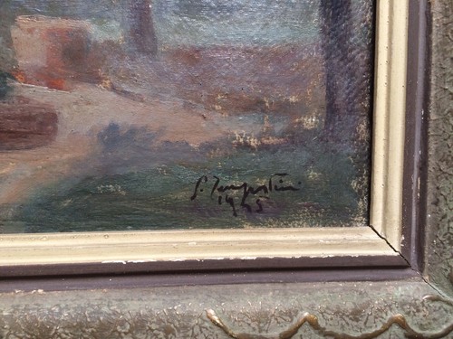 Giuseppe Tempestini, Paesaggio Toscano, Olio Su Tela (1945)