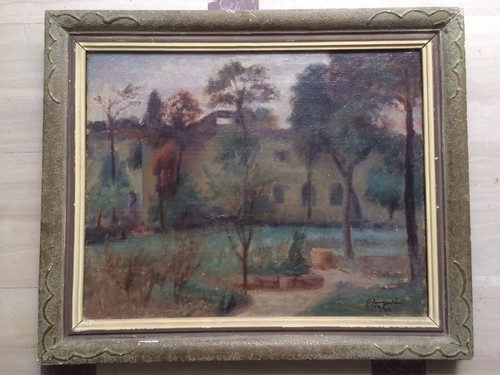 Giuseppe Tempestini, Paesaggio Toscano, Olio Su Tela (1945)