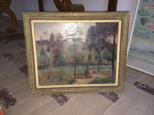 Giuseppe Tempestini, Paesaggio Toscano, Olio Su Tela (1945)