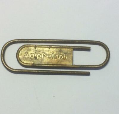 Lubrificanti Motori Agip Petroli: Fermacarte Pubblicitario d'Epoca