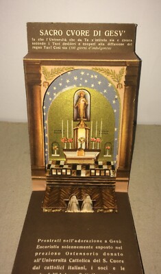 Stampa Devozionale, Altarino, Ostensorio, Ateneo Del Cuore Di Gesù, Milano