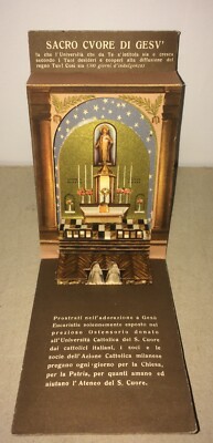 Stampa Devozionale, Altarino, Ostensorio, Ateneo Del Cuore Di Gesù, Milano