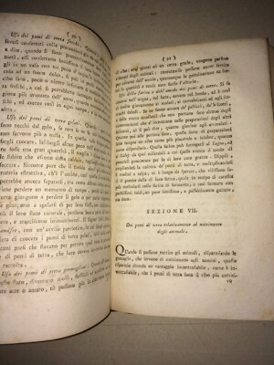Agraria: Patata, Coltivazione Delle Patate. Rara Antica Edizione, Napoli, 1803. Figure.