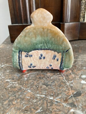 Soprammobile Porta Tovaglioli In Ceramica, Manifattura Ligure (Albissola)