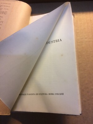 Gino Olivetti: Agricoltura E Industria   Edizione d'Epoca, 1935