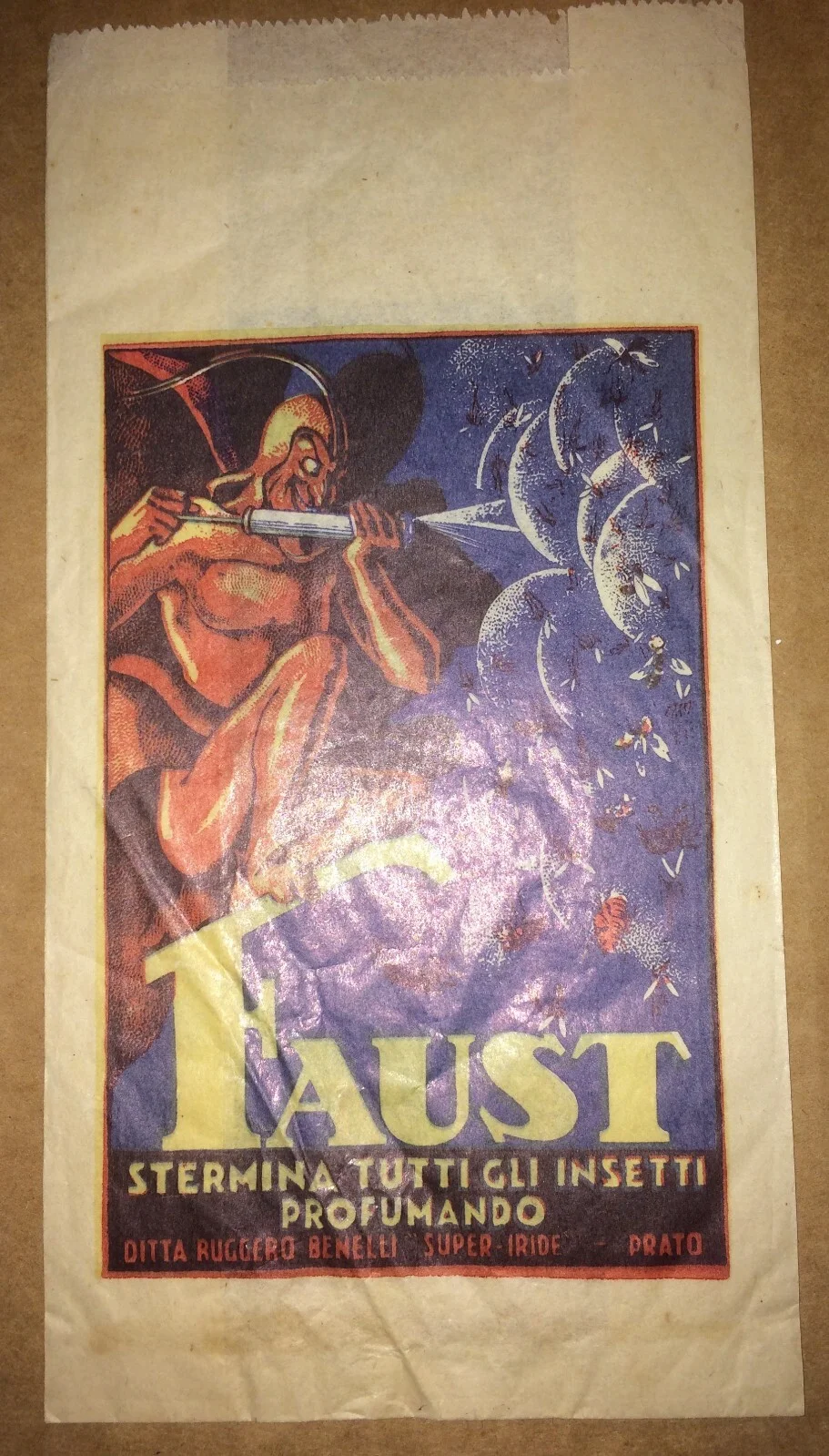 Faust Insecticide, Super Iride Paints and Benelli of Prato: Advertising Envelope