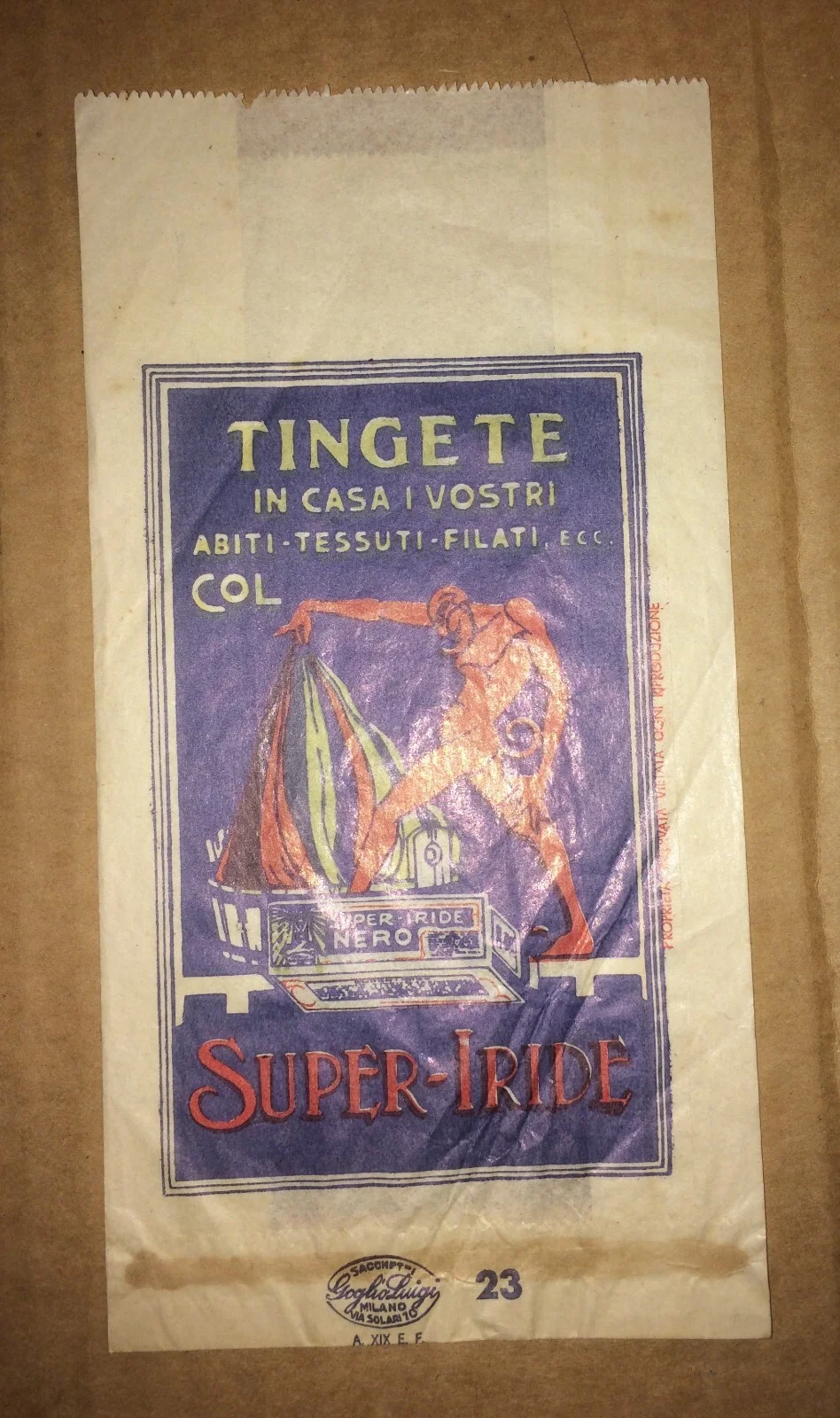 Faust Insecticide, Super Iride Paints and Benelli of Prato: Advertising Envelope