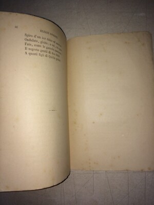 Wolfgang Goethe, Elegie Romane: Antica Edizione Le Monnier, Traduzione Di Andrea Maffei, 1879