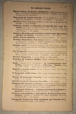 Wolfgang Goethe, Elegie Romane: Antica Edizione Le Monnier, Traduzione Di Andrea Maffei, 1879