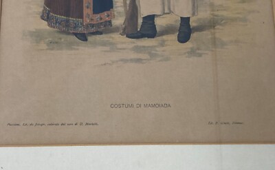 Sardegna: Costumi Di Mamoiada. Uomo Armato E Donne In Abito Tradizionale